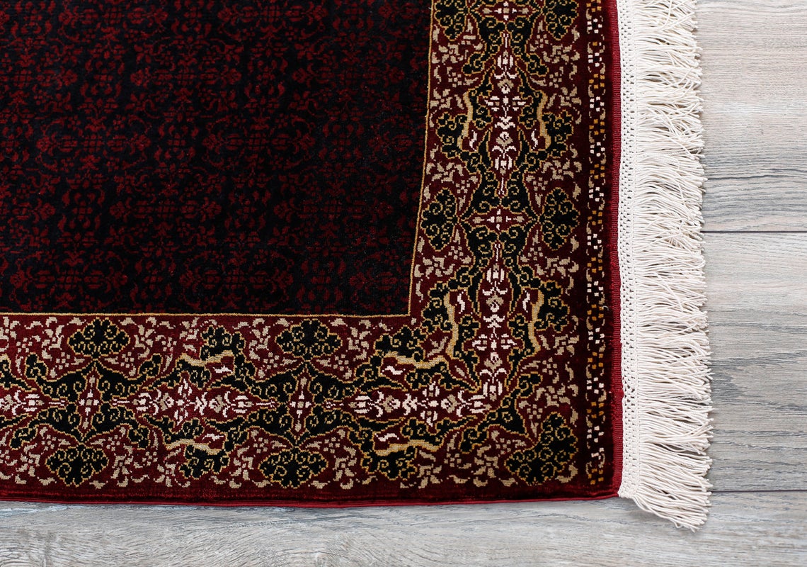 2x4 Red and Gold Turkish Anatolian Rug