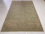 6x9 Blue and Ivory Persian Rug