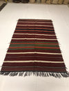 Vintage Handmade 4x7 Multicolor Anatolian Turkish Tribal Distressed Area Rug