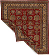 8x9 Red and Ivory Kazak Tribal Rug