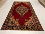 6x11 Red and Black Turkish Tribal Rug