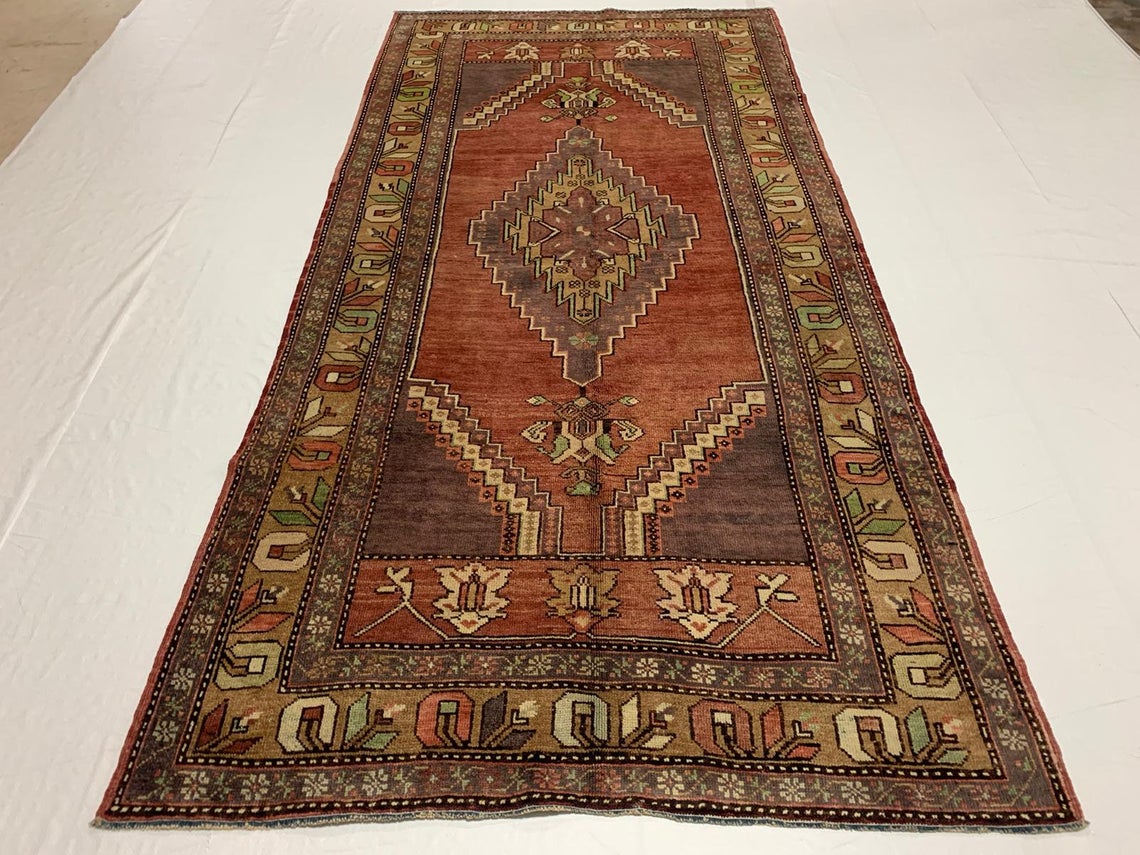 5x9 Red and Beige Kazak Tribal Rug
