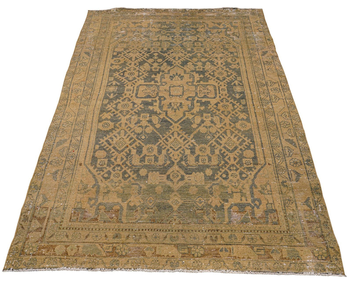 4x8 Brown Persian Traditional Runner