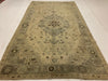 6x11 Ivory and Gray Turkish Tribal Rug