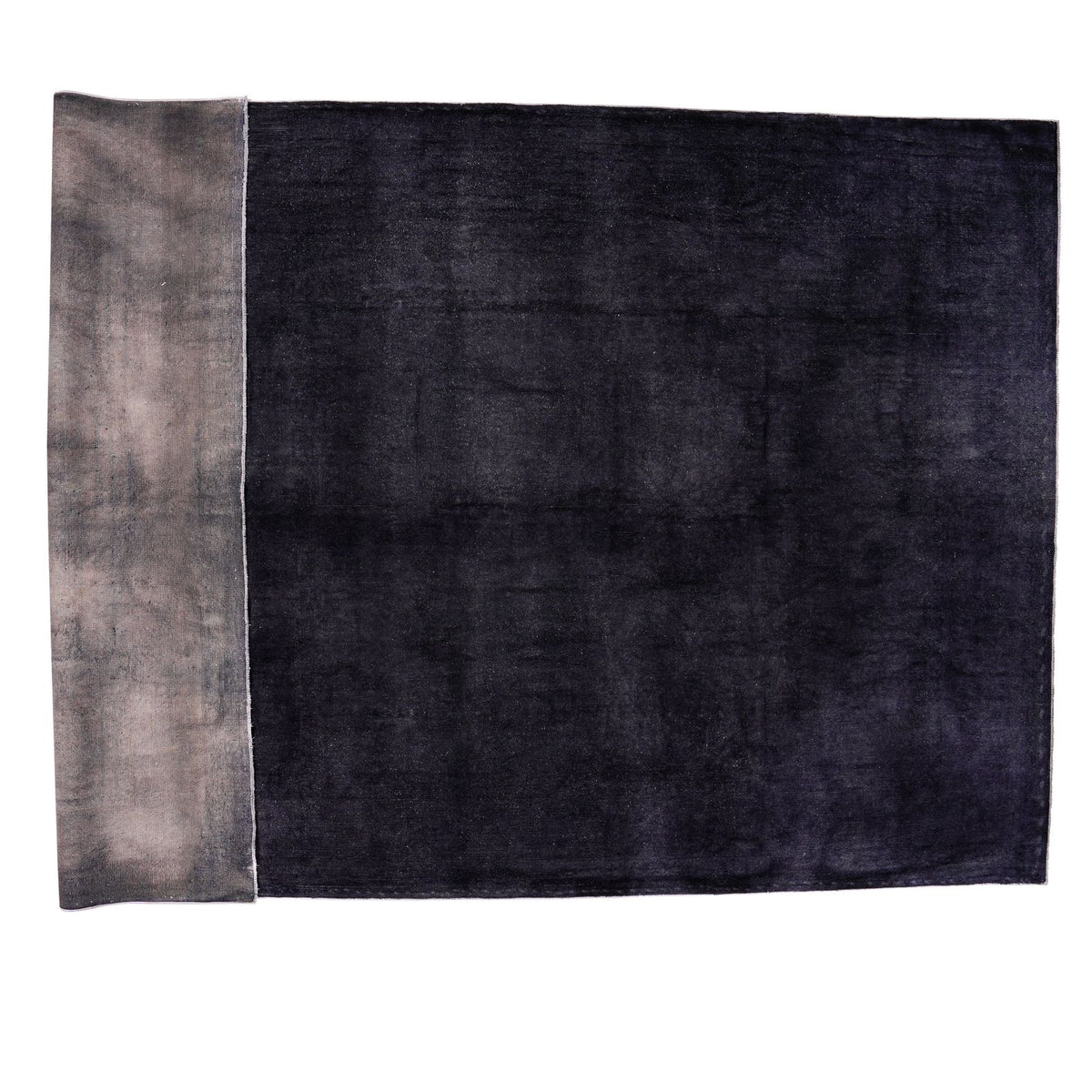 9x14 Black Turkish Overdyed Rug
