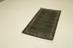 3x5 Green and Green Turkish Antep Rug