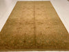 7x10 Gold and Green Turkish Oushak Rug