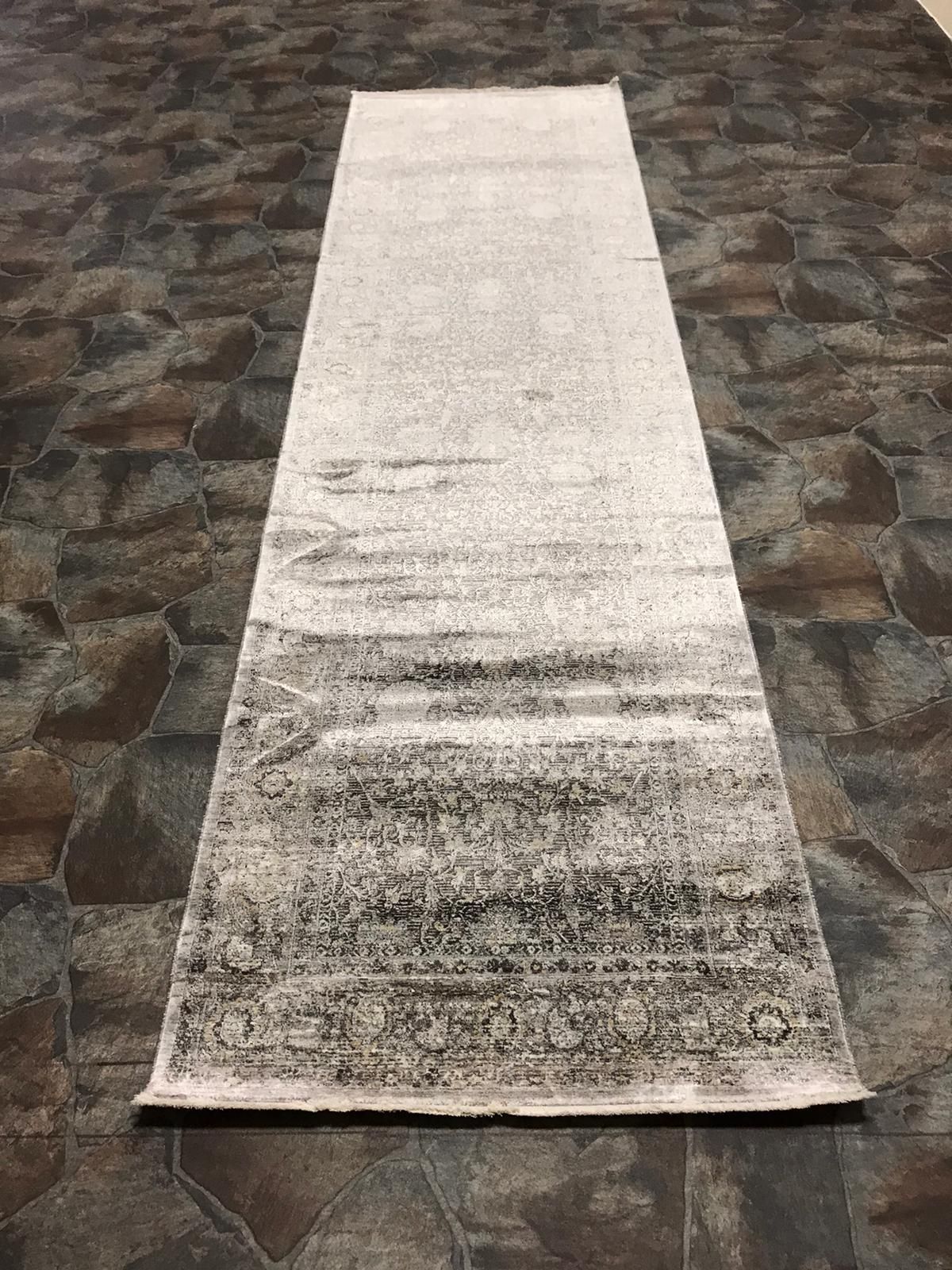 3x10 Silver and Gray Turkish Antep Runner