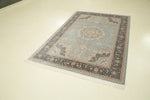 5x8 Blue and Green Turkish Antep Rug