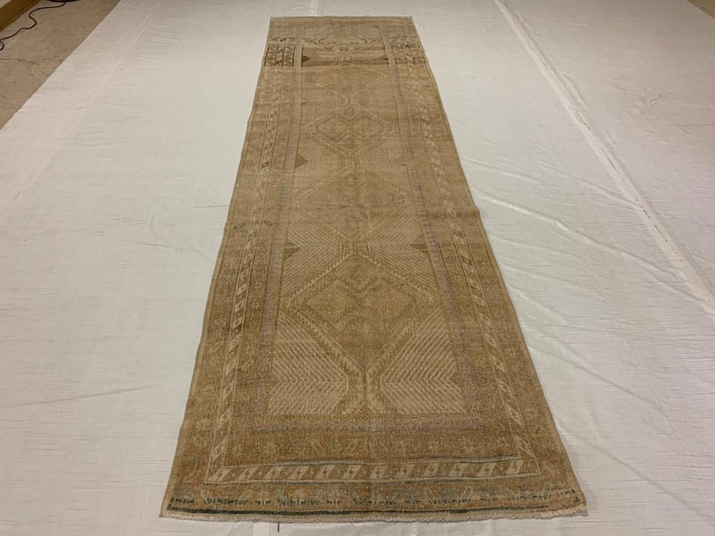 3x11 Beige and Brown Persian Runner