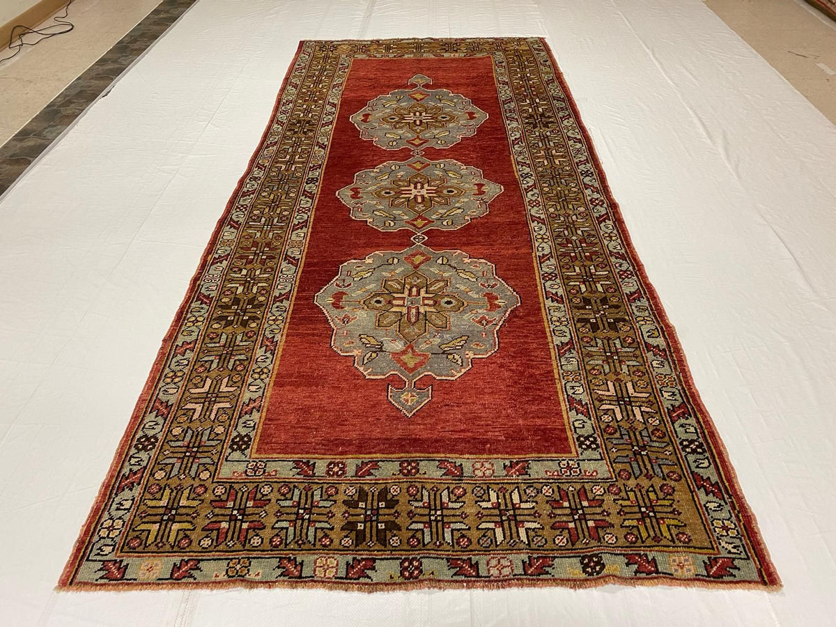5x11 Red and Rust Turkish Tribal Runner