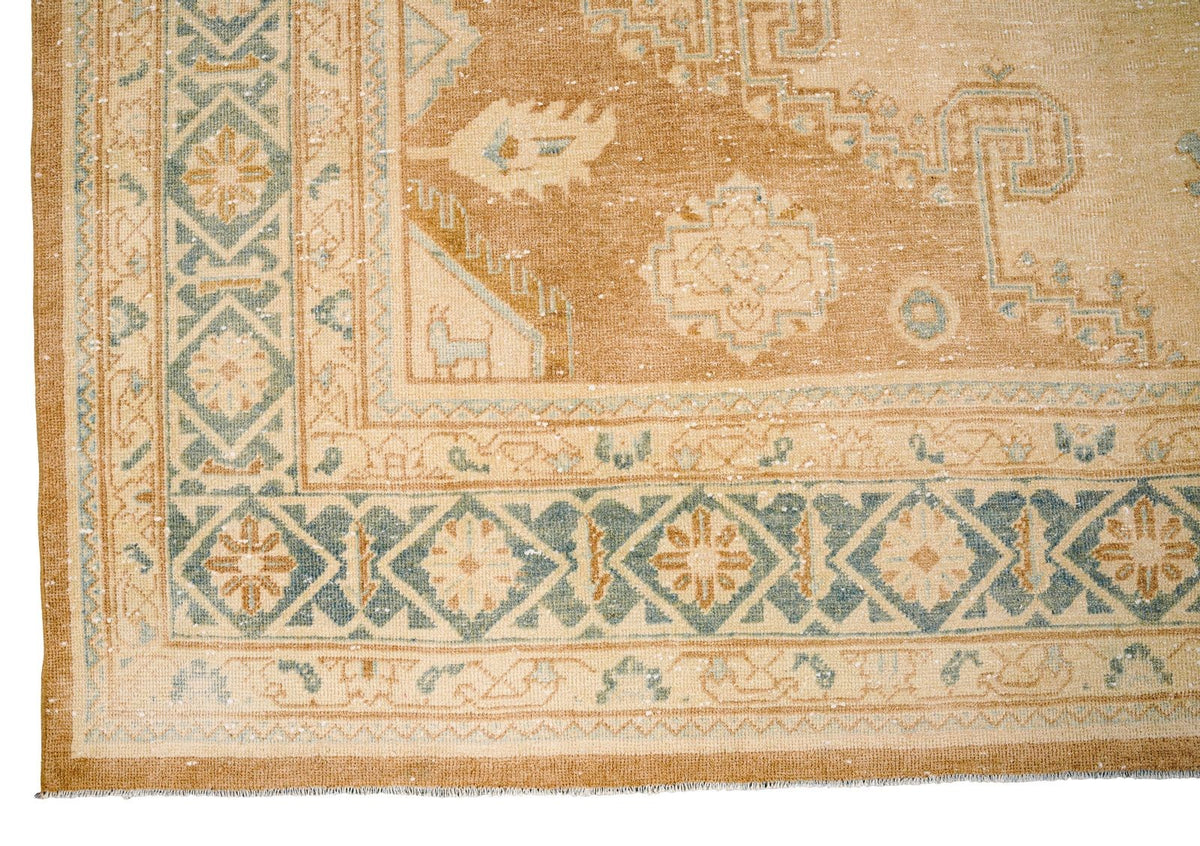10x14 Beige and Blue Persian Traditional Rug