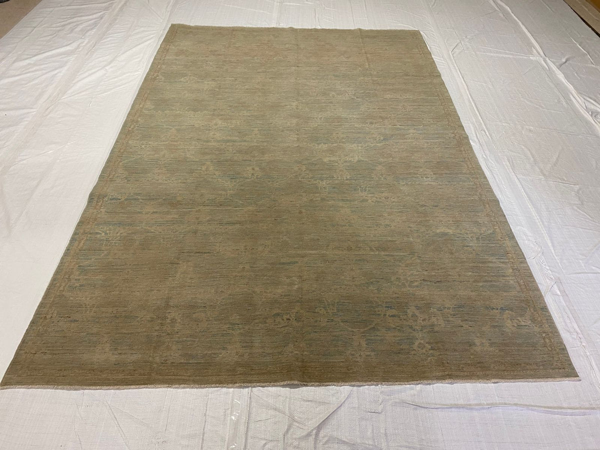 6x9 Blue and Ivory Persian Rug
