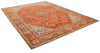 10x13 Rust and Blue Persian Rug