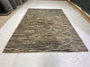 8x10 Brown and Blue Modern Contemporary Rug