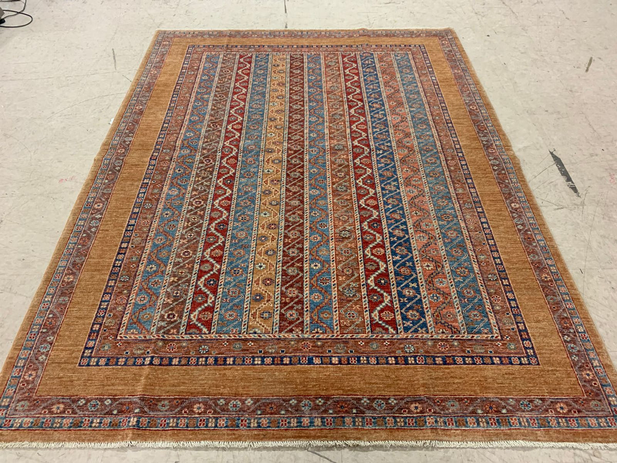 6x8 Multicolor Turkish Tribal Rug
