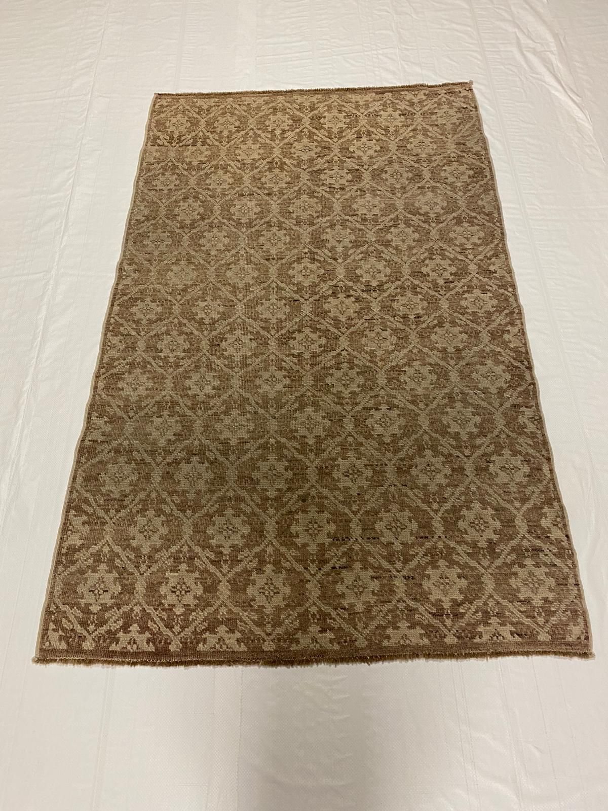 4x6 Brown and Beige Modern Contemporary Rug