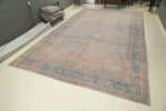 14x23 Pink and Blue Persian rug