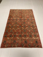 5x7 Red and Brown Turkish Tribal Rug