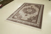 5x8 Ivory and Beige Turkish Antep Rug