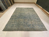 8x10 Blue and Ivory Modern Contemporary Rug