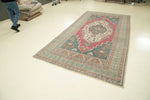 6x11 Red and Green Turkish Tribal Rug