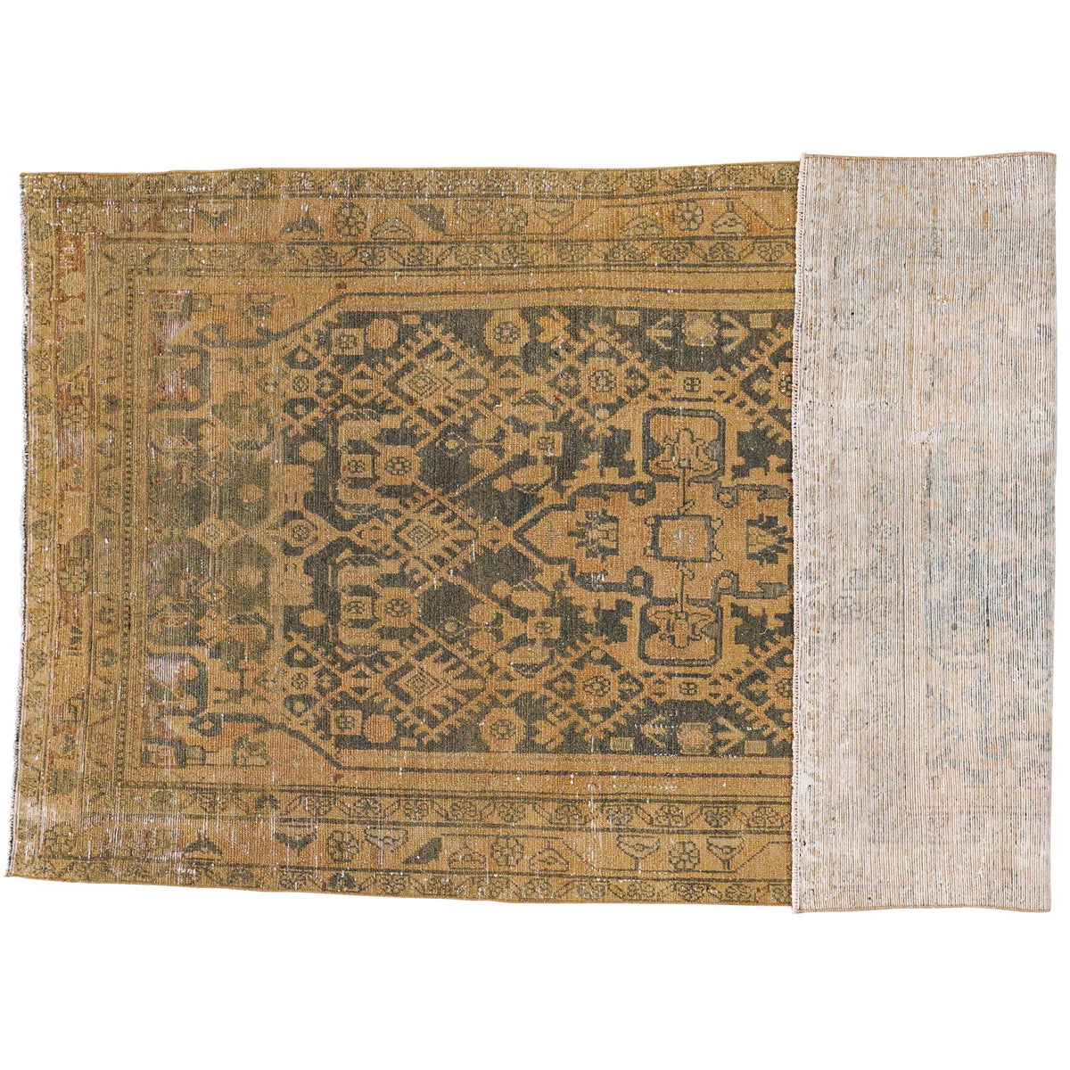 4x8 Brown Persian Traditional Runner