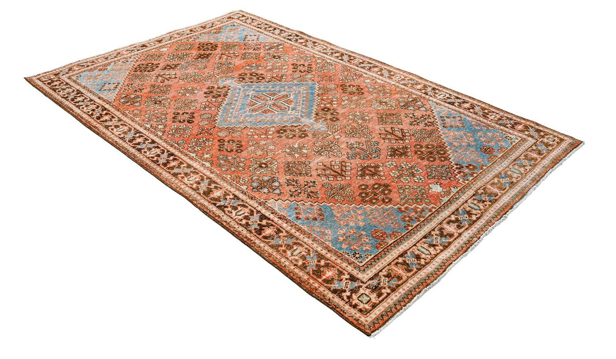 4x6 Beige and Pink Persian Rug