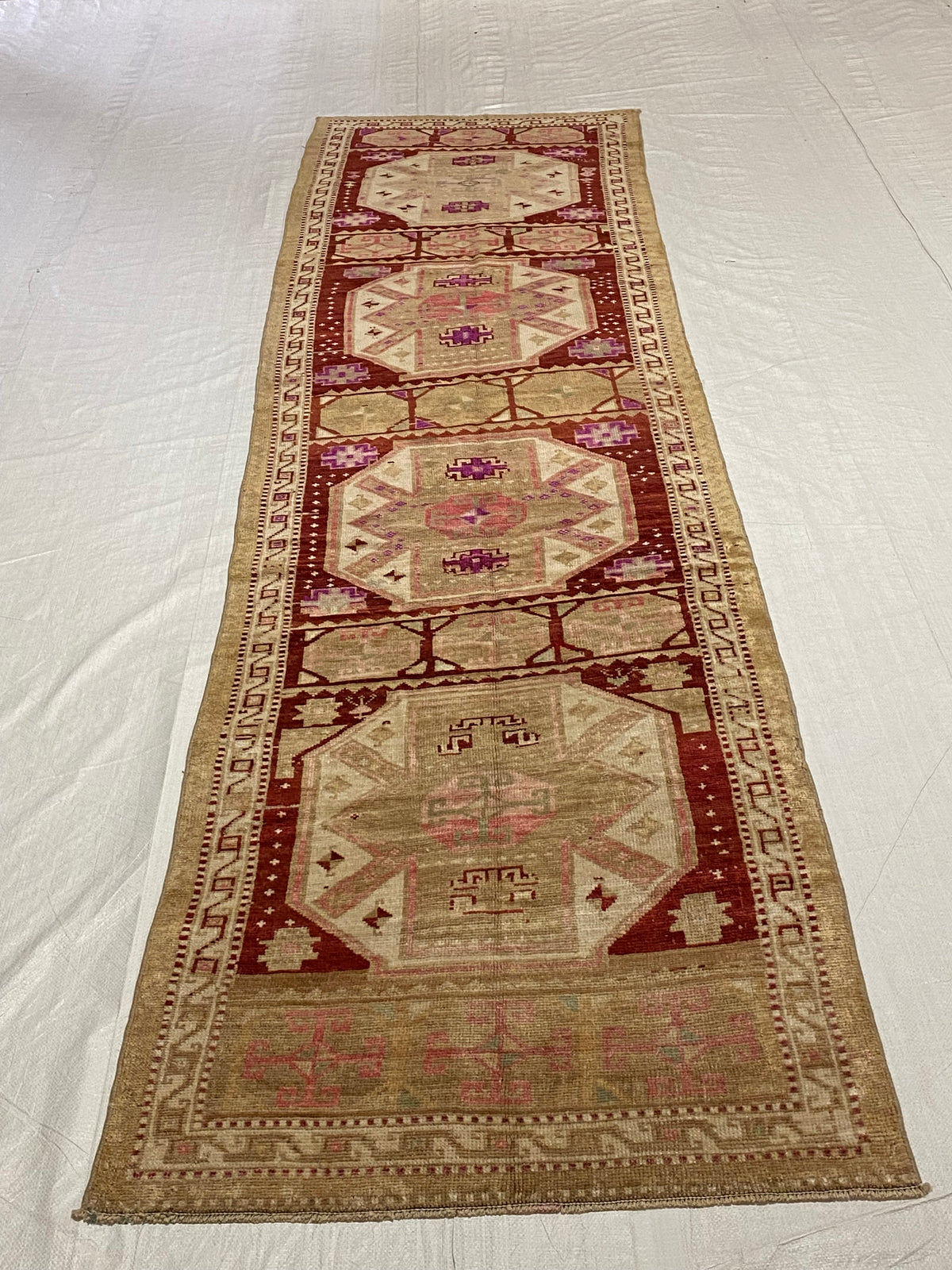 3x12 Multicolor Turkish Tribal Runner