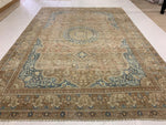 9x13 Rose and Blue Persian Rug