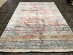 7x10 Red and Blue Turkish Antep Rug