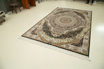 7x10 Ivory and Beige Turkish Antep Rug