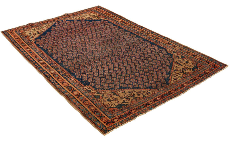 3x5 Brown and Rust Persian Tribal Rug