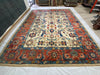 13x16 Beige and Red Turkish Oushak Rug