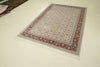 5x8 Beige and Red Turkish Antep Rug