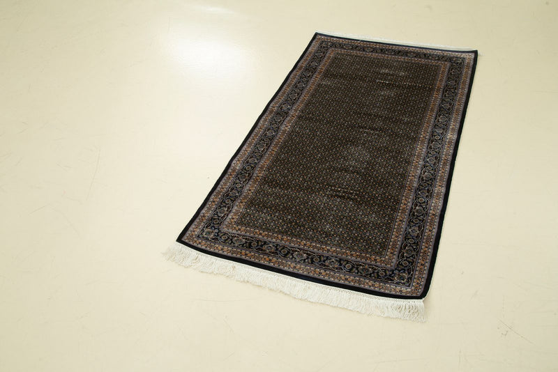 3x5 Brown and Black Turkish Antep Rug