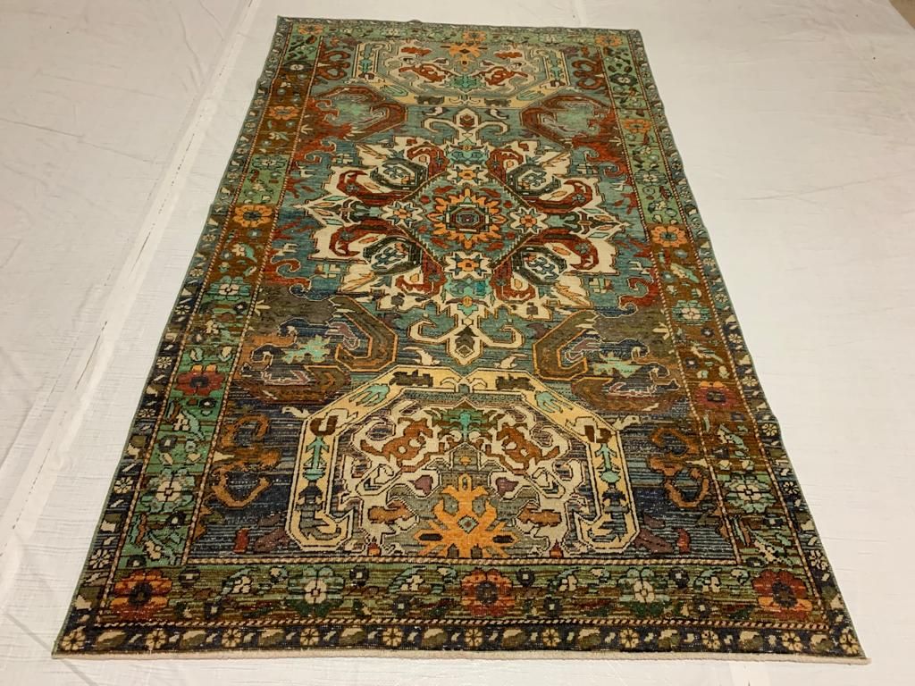 4x8 Multicolor Turkish Tribal Rug