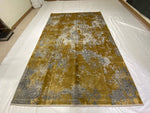 8x11 Gold and Silver Turkish Antep Rug