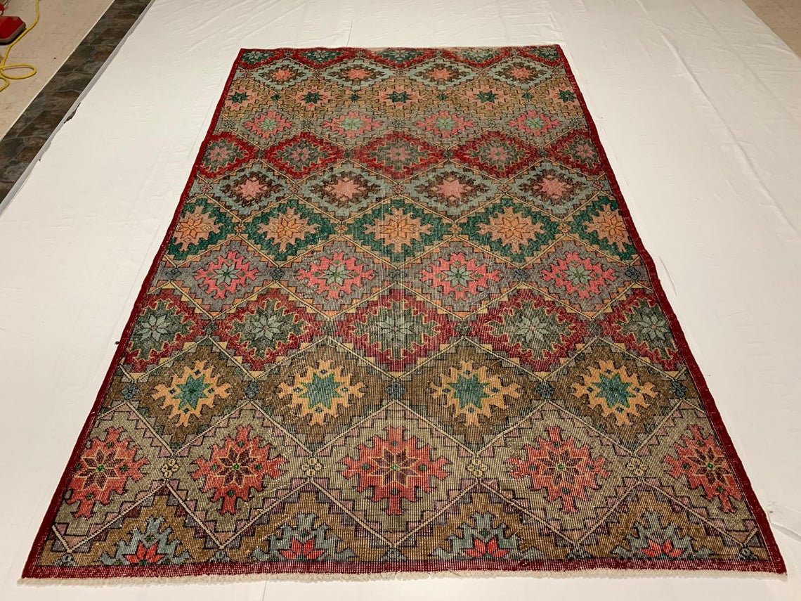 5x9 Multicolor Turkish Anatolian Rug