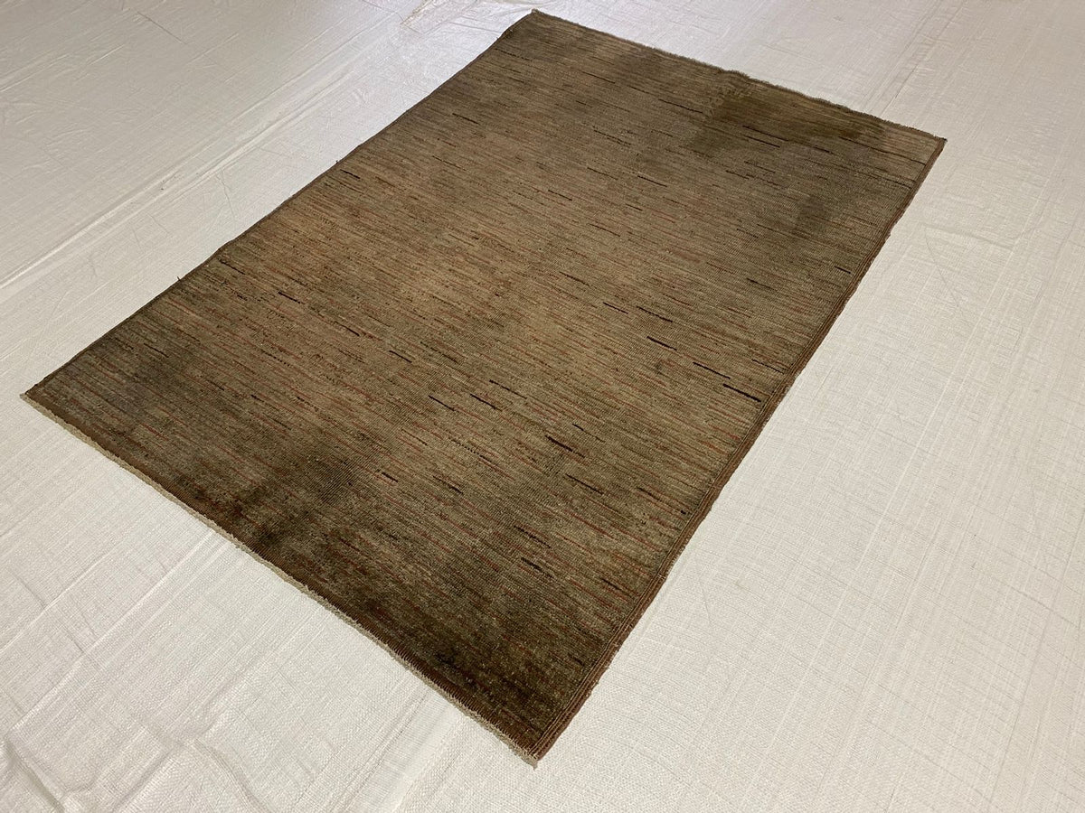 4x5 Brown Anatolian Traditional Rug
