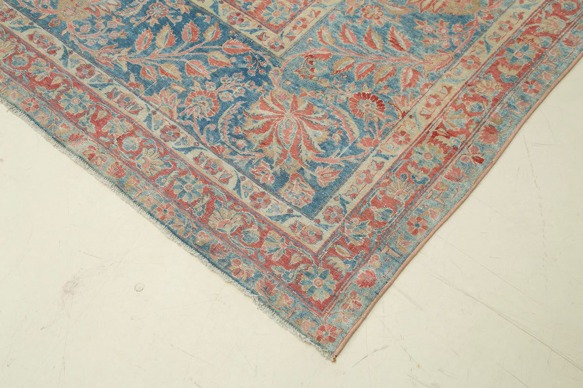 14x23 Pink and Blue Persian rug