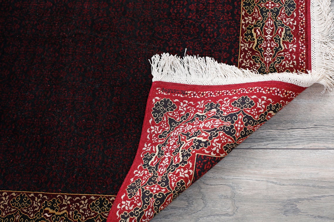 2x4 Red and Gold Turkish Anatolian Rug