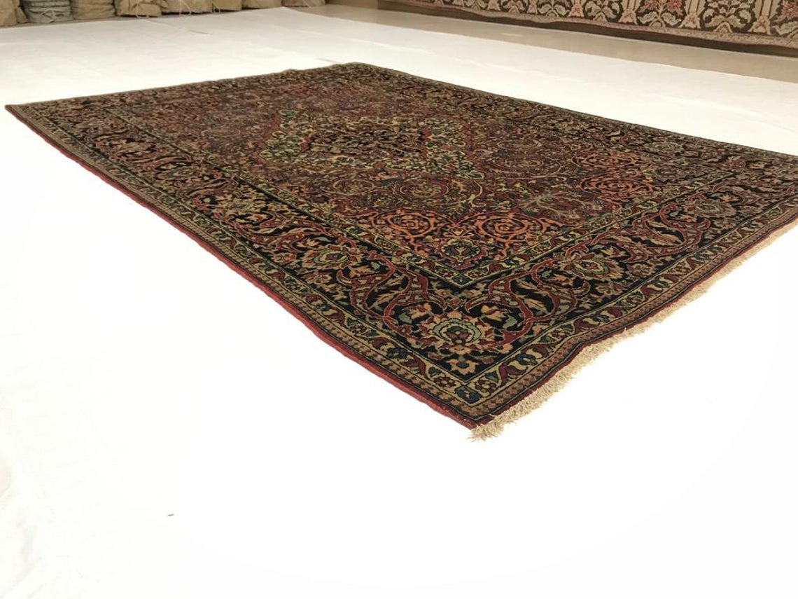 5x7 Red and Black Persian Traditional Rug