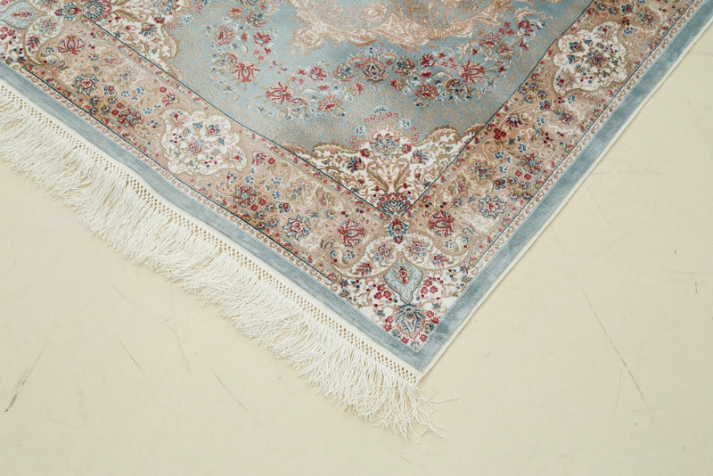 3x10 Blue and Ivory Turkish Antep Runner
