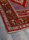 4x5 Red and Brown Turkish Tribal Rug