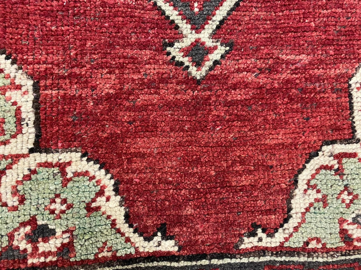 3x10 Red and Black Turkish Tribal Runner