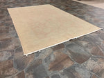 4x6 Ivory and Beige Turkish Oushak Rug