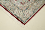 7x10 Red and Ivory Turkish Antep Rug