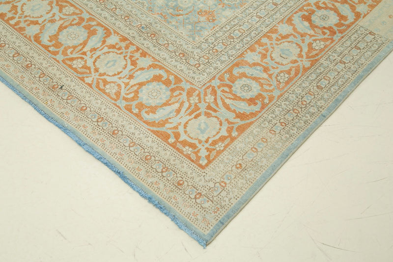 9x12 Blue and Rust Persian rug