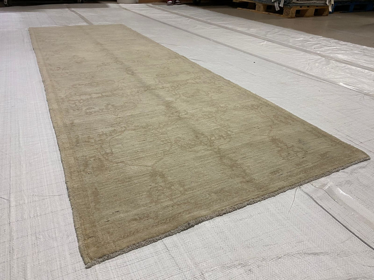 3x9 Ivory and Beige Persian Runner